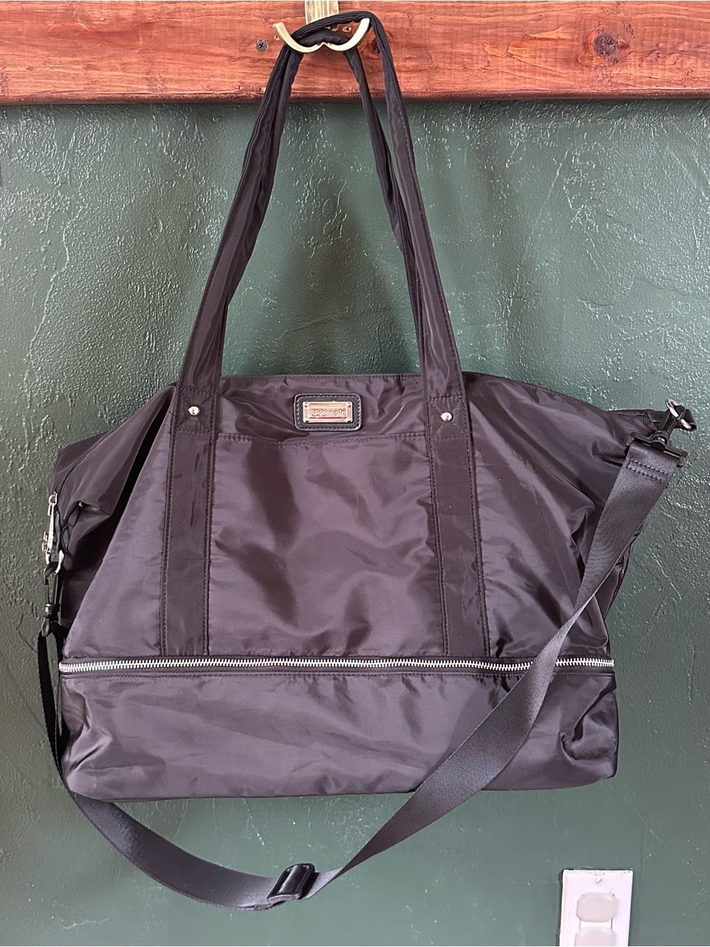 Madden Girl, Black Nylon Weekender Duffle Bag, Weekender Tote
